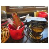 Trickle charger, drill bits, nut dr...