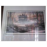 "Homeward Bound" framed, double mat...