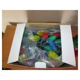 Colorful Christmas bulb string ligh...