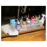 All cleaners and supplies under kit...