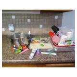 Glass cutting board, disposable bak...