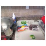 Glass cutting board, disposable bak...