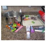 Glass cutting board, disposable bak...