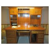 Heavy duty wood 2pc executive desk ...