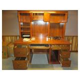 Heavy duty wood 2pc executive desk ...