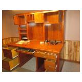 Heavy duty wood 2pc executive desk ...
