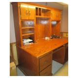 Heavy duty wood 2pc executive desk ...