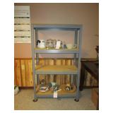 Sturdy Metal and wood 4-tier shelf ...