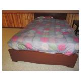 Full size wood head and foot board ...