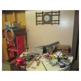 Massive lot of hand tools, 2 bench ...