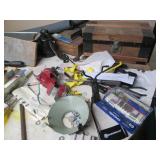 Massive lot of hand tools, 2 bench ...