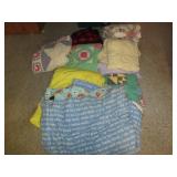 Afghans, quilts and assorted blanke...