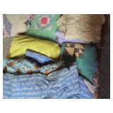 Afghans, quilts and assorted blanke...