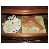 Misc crystal glassware, ceramic Chr...