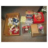 Vintage Christmas ornaments, lighte...