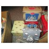 Vintage Christmas ornaments, lighte...