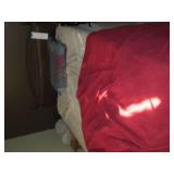 Full size Carved wood headboard wit...