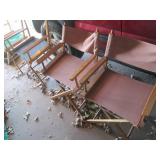 4 wood framed folding director styl...