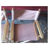 4 wood framed folding director styl...