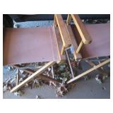 4 wood framed folding director styl...