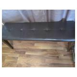Padded wood framed bench seat appro...