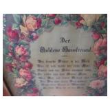 Vintage German framed blessing "The...