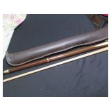 Schmelke custom pool cue in padded ...