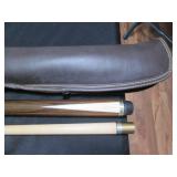 Schmelke custom pool cue in padded ...
