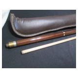 Schmelke custom pool cue in padded ...