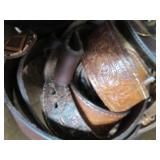 Box of mostly leather men