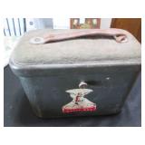 Vintage metal Holiday shell box by ...