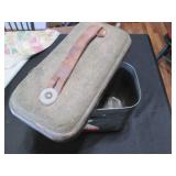 Vintage metal Holiday shell box by ...