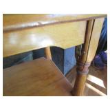 Wood 3-tier end table shelf with to...