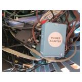 Small laundry basket of cords, cabl...