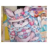 Vintage holiday decor, window cling...