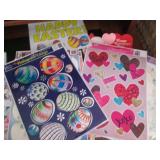 Vintage holiday decor, window cling...