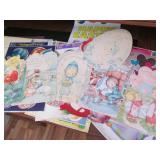 Vintage holiday decor, window cling...