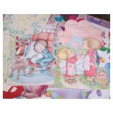 Vintage holiday decor, window cling...