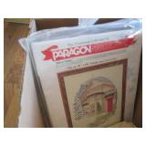 Huge lot of needle point patterns, ...