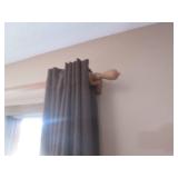 6-84" brown curtain panels with gro...