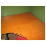 Pair of laminate wood corner desks ...