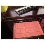 Wood clawfoot style lift-top jewelr...