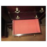 Wood clawfoot style lift-top jewelr...