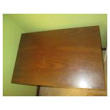 Vintage narrow wood end table with ...