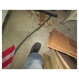 Large cast iron cauldron outdoor pl...