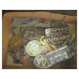 Lot of assorted brass trinkets, sta...