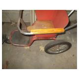 Vintage metal 3-wheel stroller...