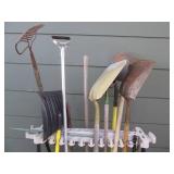 Long handle tool organizer with ass...