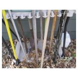 Long handle tool organizer with ass...