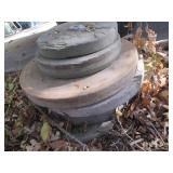 Assortment of large sharpening whee...